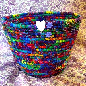 Handmade rope basket